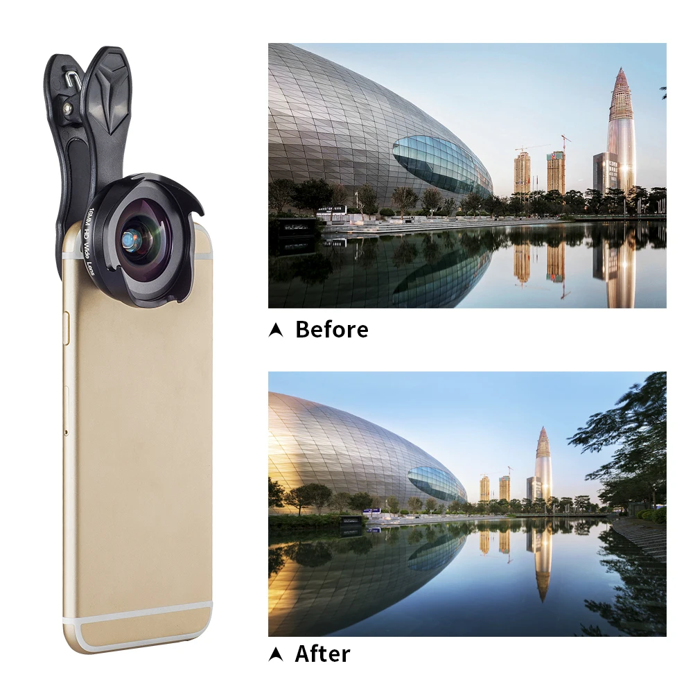 APEXEL all in all phone camera lens kit Профессиональный широкоугольный/макро объектив с grad фильтром CPL ND фильтр для iphone andriod телефонов