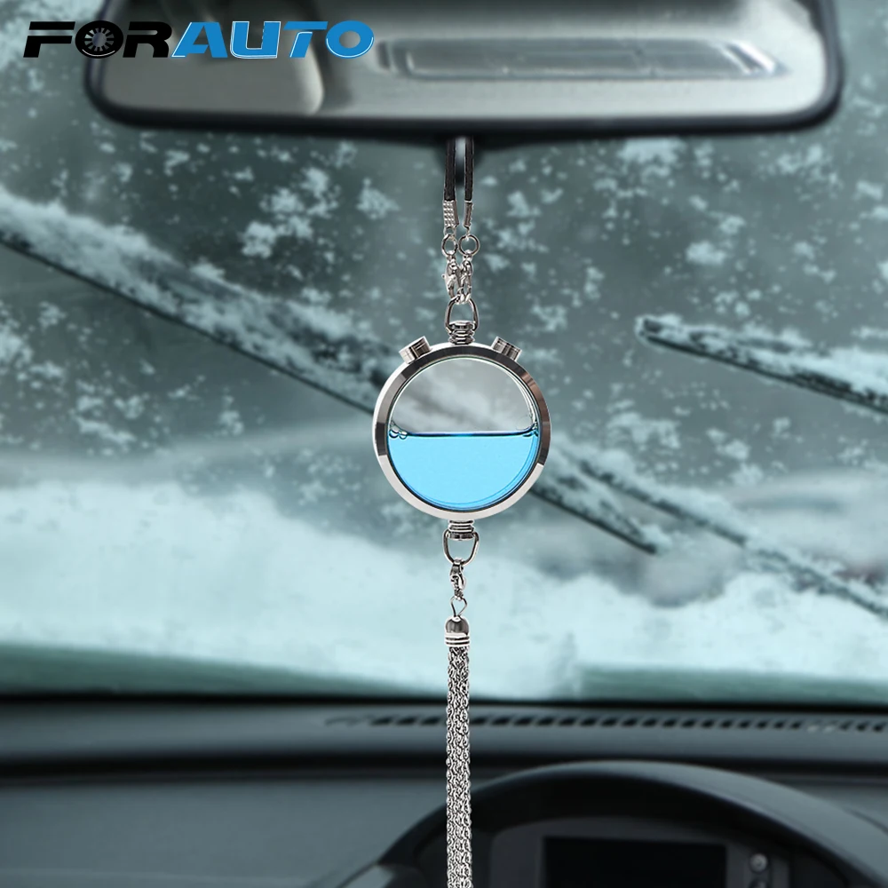 

FORAUTO Car Air Perfume Air Freshener Air Cleaner Essential Oil Diffuser Car Ornament Auto Rear View Mirror Hanging Pendant