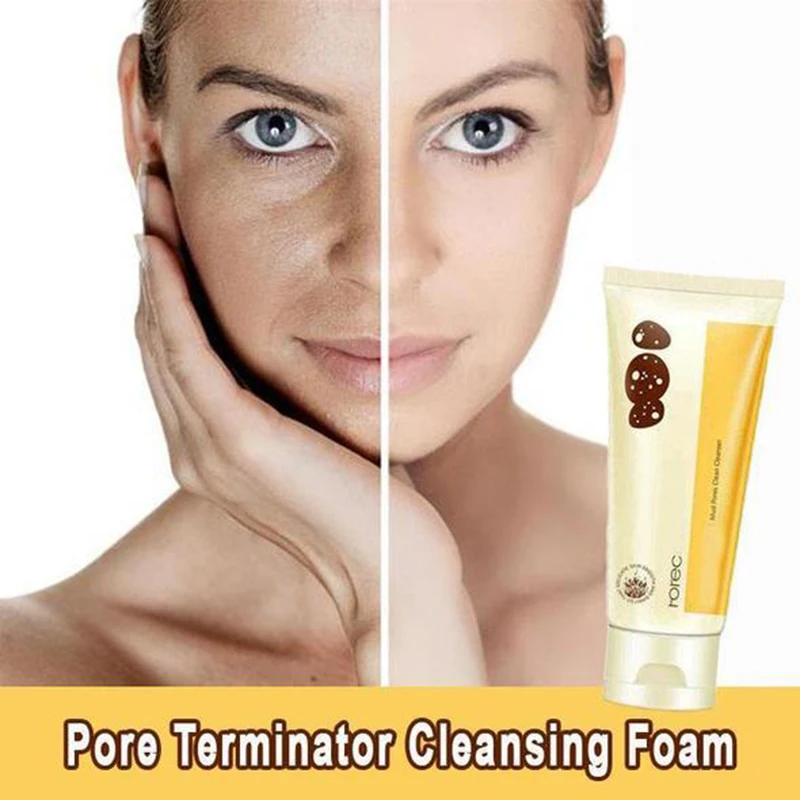Pore Terminator Cleansing Foam Moisturizing Deep Clean Shrink Pores Whitening Face Care cleaning