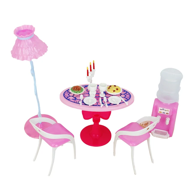 Special Price Barbie Size Dollhouse Dining Room Furniture Play Set Special Price Barbie Size Dollhouse Dining Room Furniture Play Set