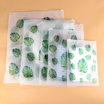 

5PCS New Portable Plastic Bag Storage Pouch Translucent Zip Lock Waterproof Cloth Underwear Organizer Travel Clothes Bag