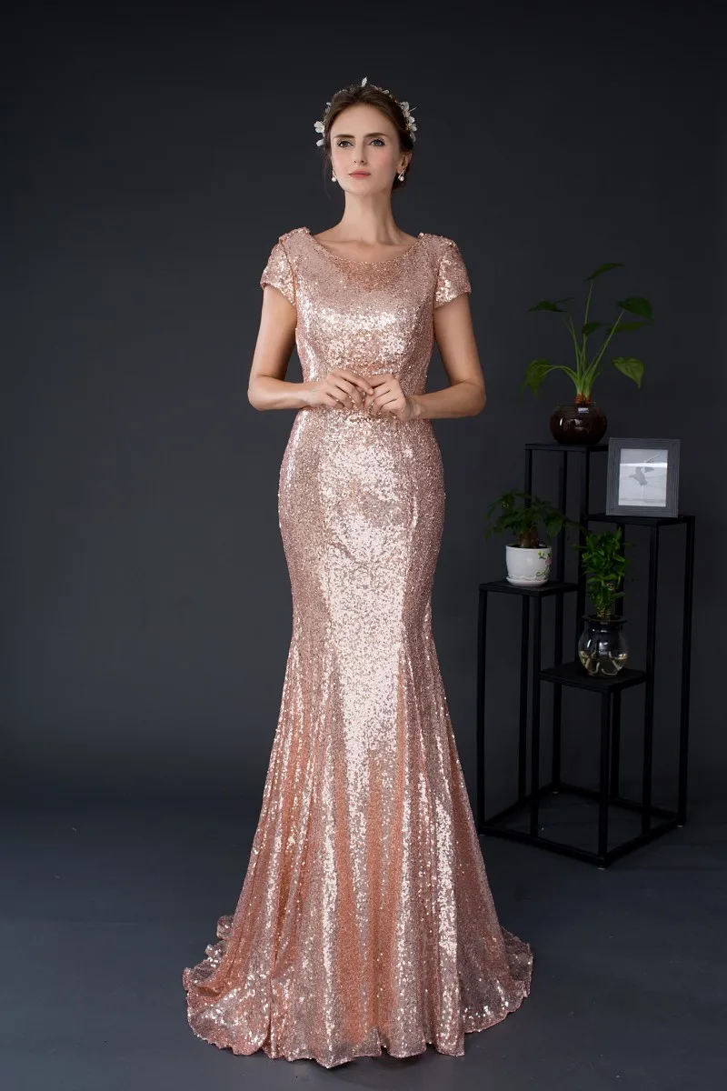 Real Pic Long Mermaid Evening Dresses 
