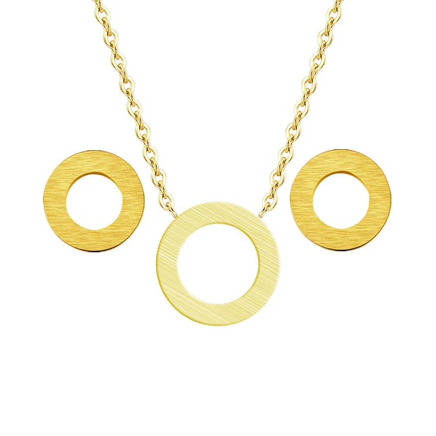 

GORGEOUS TALE Round New Fashion Gold Color Coin Layered Necklace Set For Women Charm Choker Necklace Ladies Long Chain Jewelry