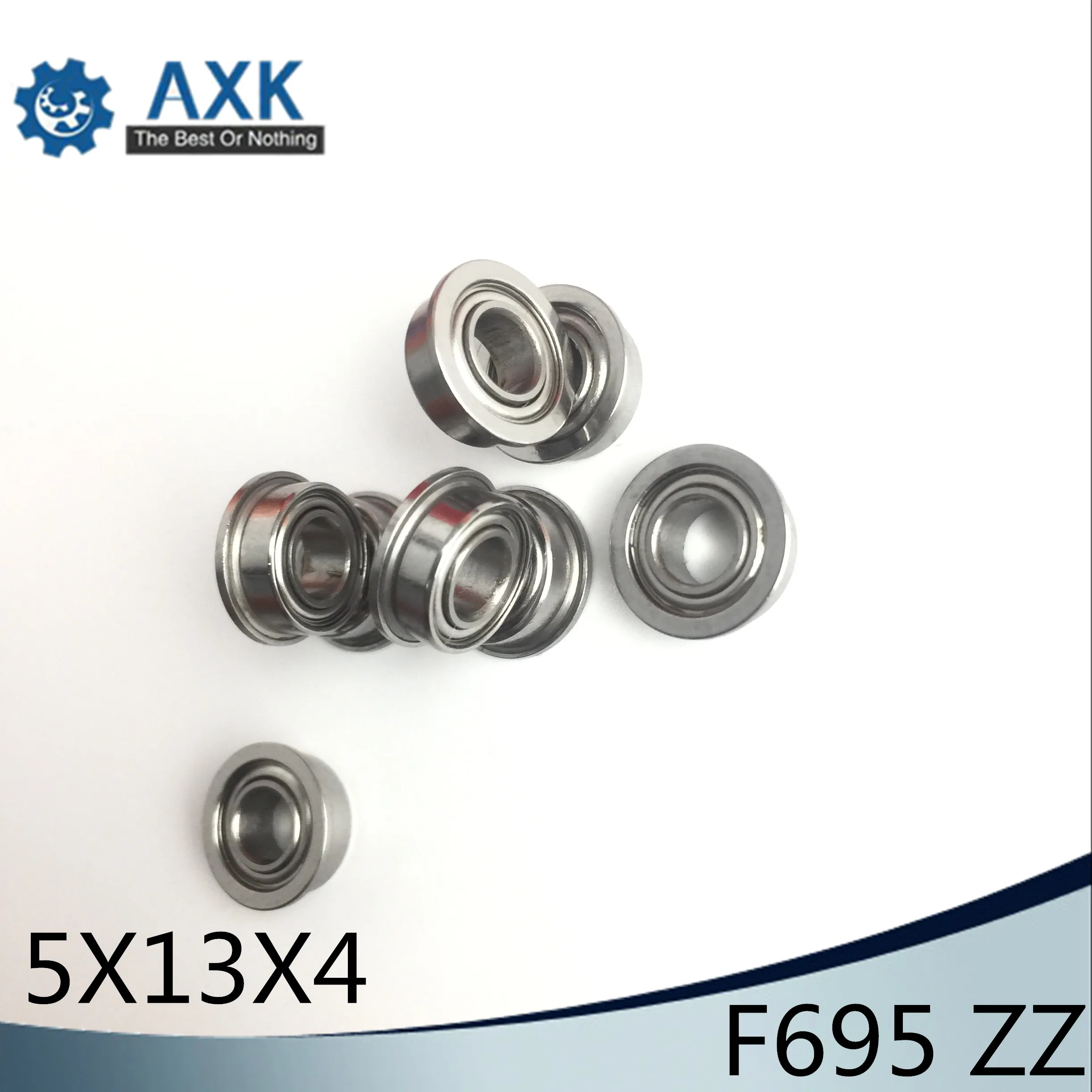 

F695ZZ Flange Bearing 5x13x4 mm ABEC-1 ( 10 PCS ) Flanged F695 Z Z Ball Bearings F619/5ZZ