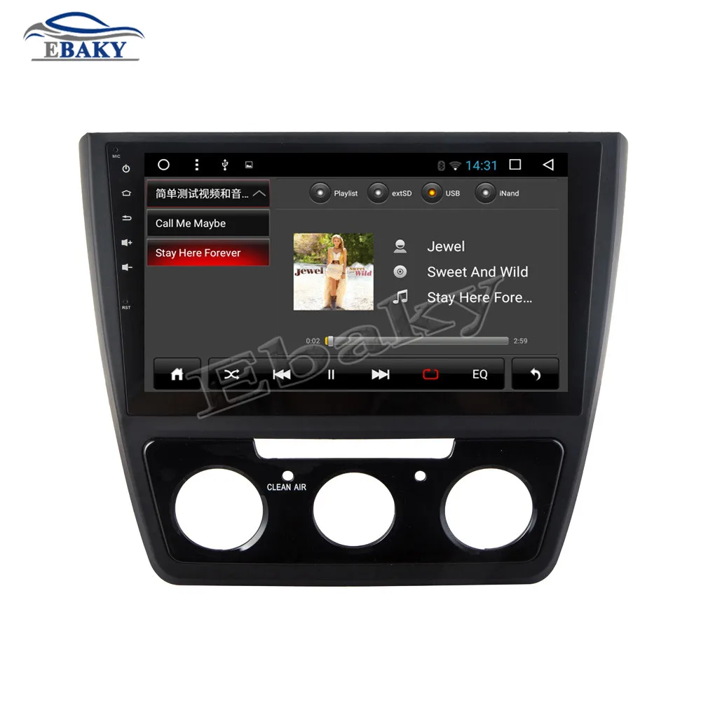 Flash Deal NaviTopia 10.1inch 1GB/2GB RAM Quad Core/Octa Core Android 7.1/8.1 Car DVD Radio for SKODA YETI 2016- with GPS/wifi/maps 16