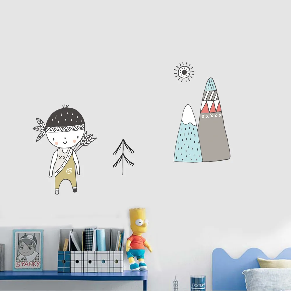 

1PC Child Removable Art Vinyl Mural Home Room Decor Wall Stickers Children bedroom Decor Wall Art High Quality FreeShipping L*5