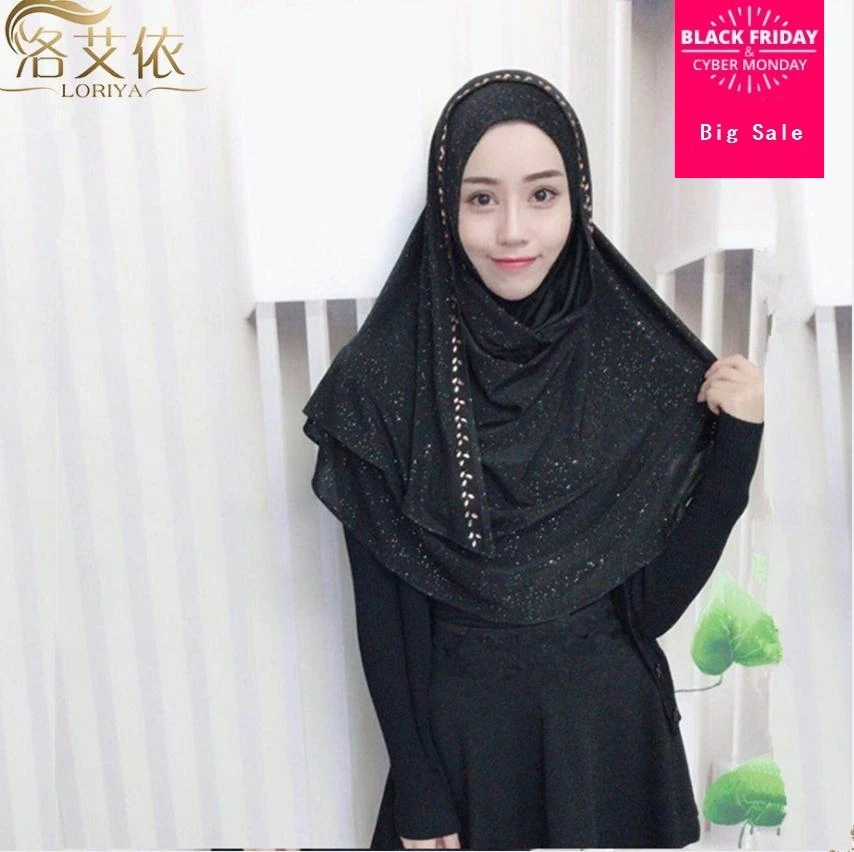 2018 Количество взрослых продвижение моды мусульманской шифон с шарф-хиджаб Малайзия Индонезия печатных хиджаб wj1871 челнока
