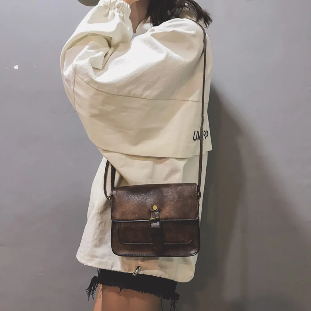 Женские кожаные накладки на плечах модные повседневные новые винтажные женские сумки через плечо Элегантные конверты клатч кошелек# L5