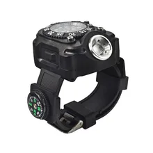 New High Quality ABS Material Outdoor Multifunctional Wearable Compass Watch With CREE font b Led b