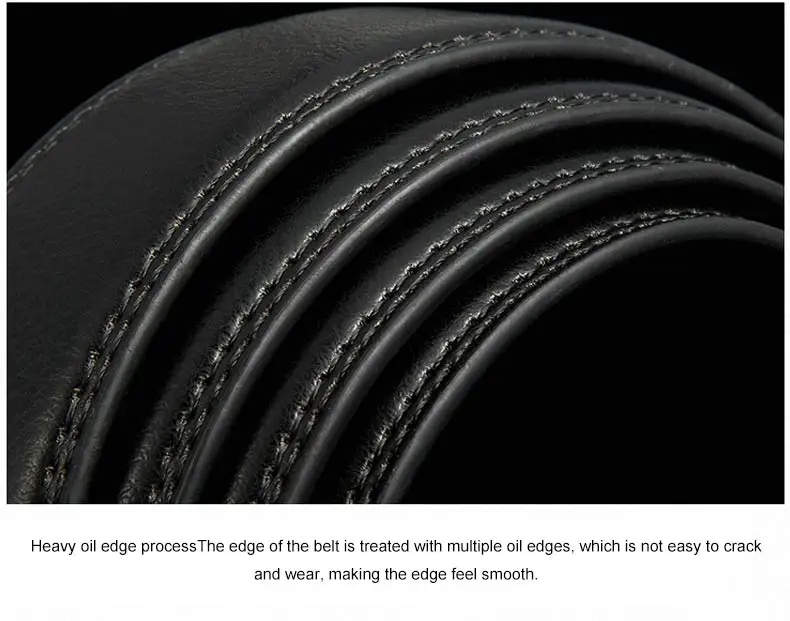 DOULILU Belts For Men Genuine Leather Cowskin Black Belt Automatic Buckle High Quality Business Male Men's Belts1 (7)