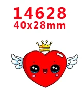 14628 30 шт мультфильм персонаж плоское украшение из смолы PR 14381 - Цвет: 14628