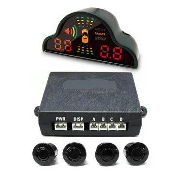 

Intelligent Double LED Parking Sensors Double CPU Led display 4 radara monitor left and right detector parking alarm system