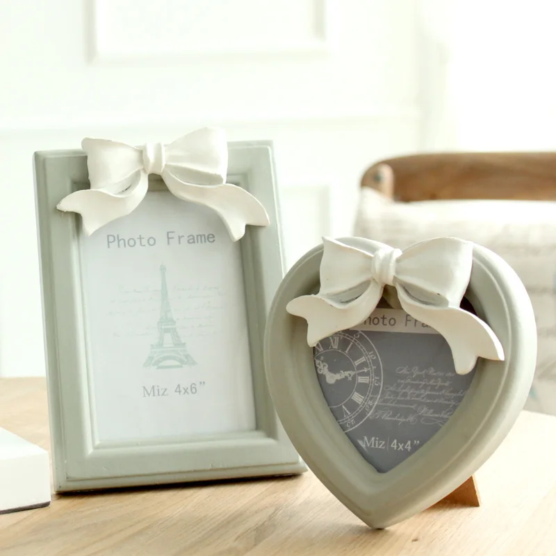 Miz Home 1 Piece Resin Bow Knot Wall Hanging Vintage Wooden Frame for Family Christmas Gift Decor GM08 7|vintage wooden frames|wood framewood vintage