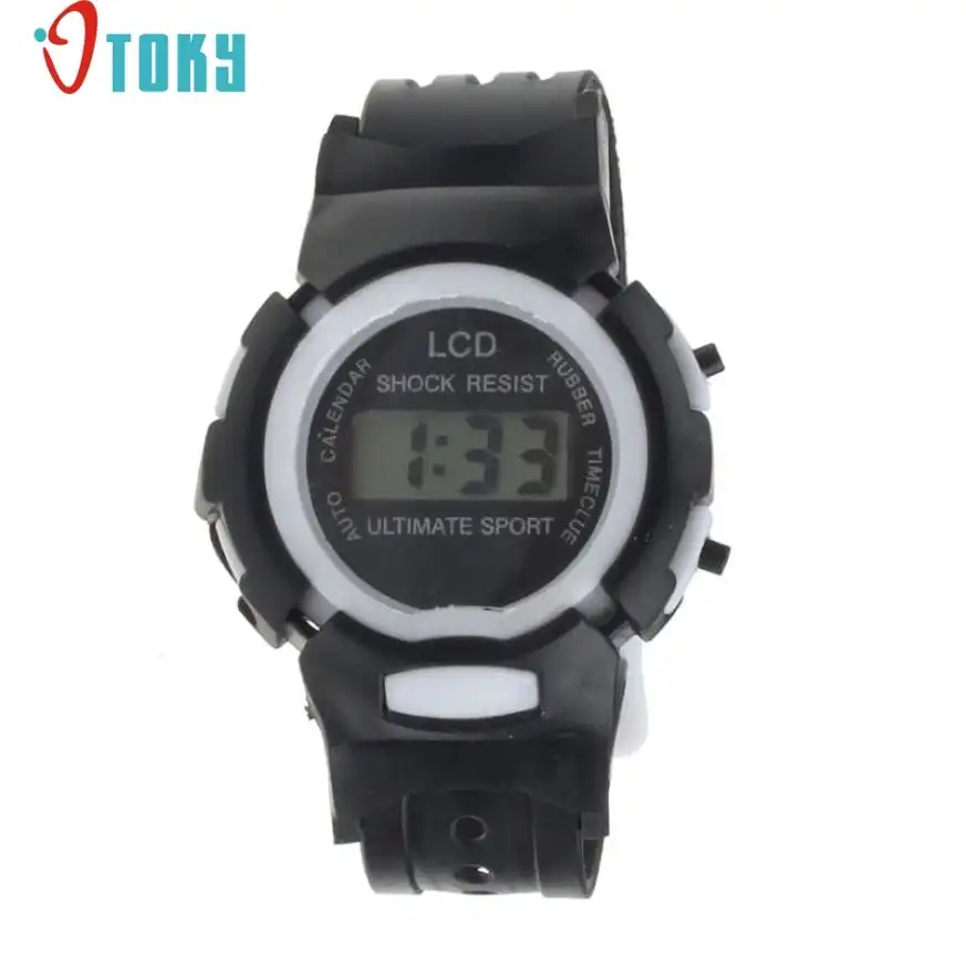 lcd wrist watch