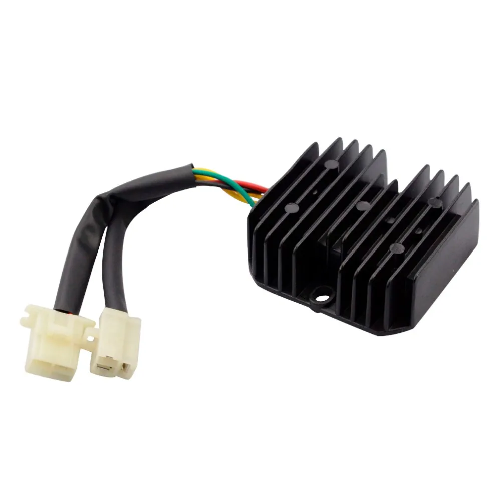 

GOOFIT 6 Pin 12V Voltage Regulator Rectifier for Honda Elite CH150 CH150D Scooter ATV H055-007