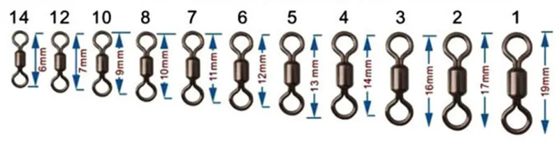 20x Stainless Steel Ball Bearing Swivel Solid Rings Fishing Connector 6911131619mm Fishing Accessories 1# 4# 6# 8# 10# 12#
