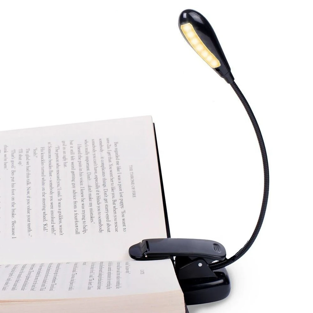 Buy USB Rechargeable Book Light 7 LED Single head Clip