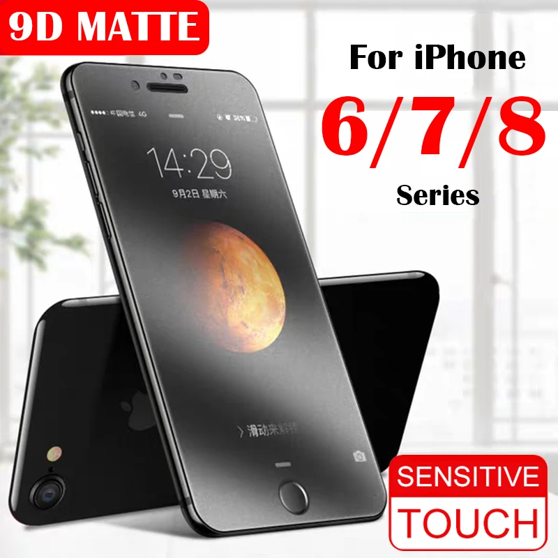 

Matte Frosted Protective Glass On The for iPhone8 Plus Tempered Glas For iphone 6 7 8 6Plus plas aphone apple Anti fingerprints
