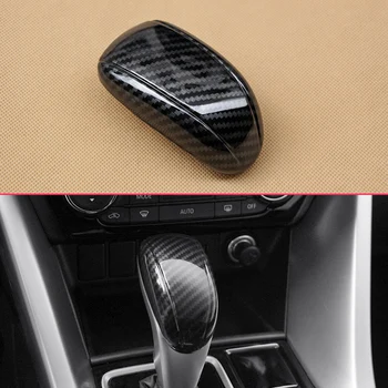 

Carbon Fiber Look Overlay For 2018 2019 Mitsubishi Eclipse Cross Interior Cover Car Gear Shift Knob Protector Accessories Trims