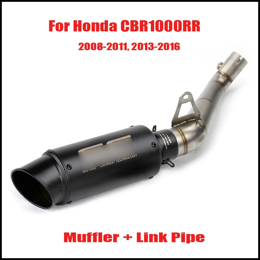 

CBR1000RR Motorcycle Exhaust System Mid Link Connect Pipe Exhaust Tip Muffler Tail Pipe for Honda CBR1000RR 2008-2011 2013-2016