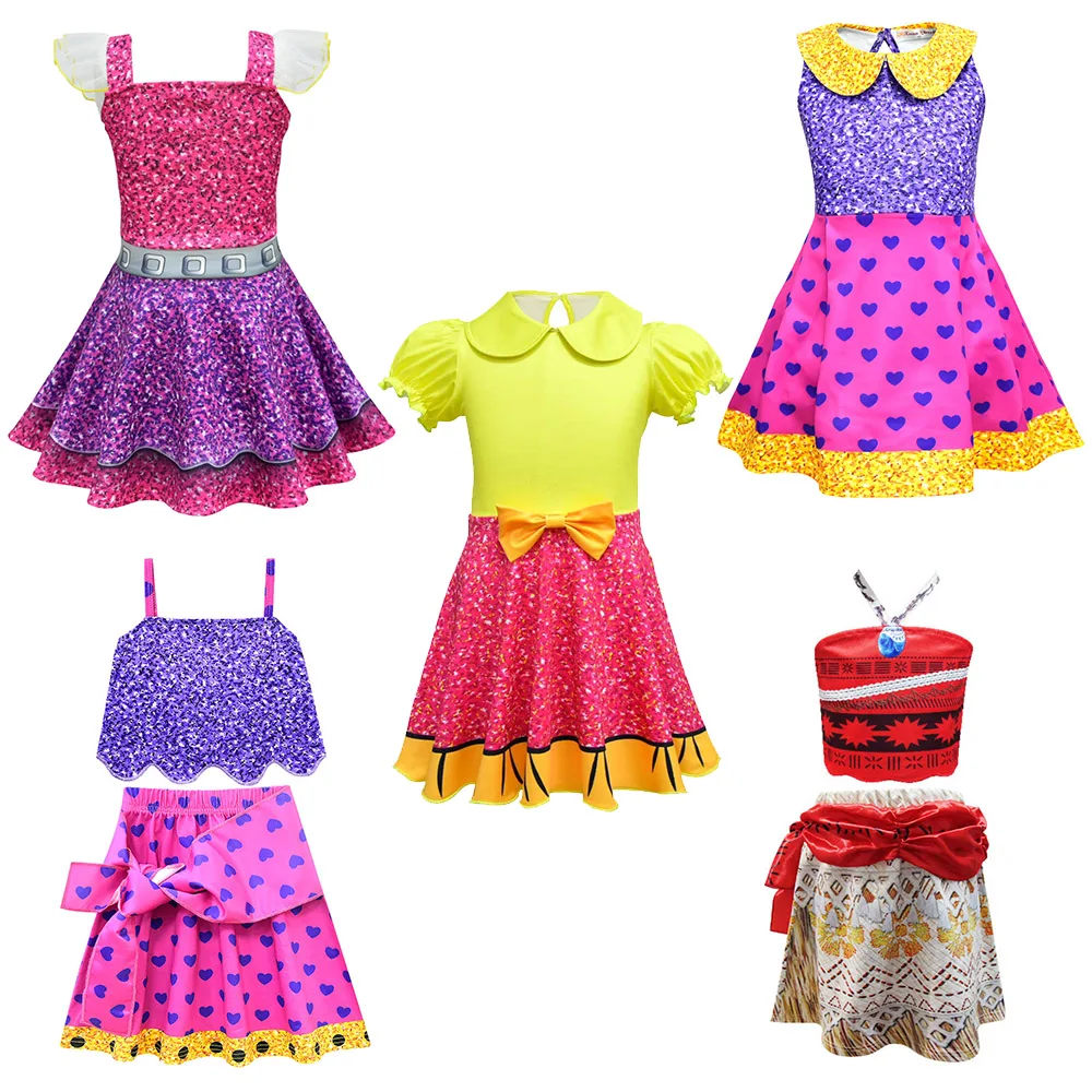 

2019 New Summer Girls Lol Dress Dolls Girl Birthday Party Dress Halloween Christmas Child Girl Cosplay Costume Kids Lol Clothes