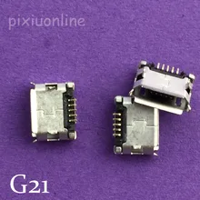 10 шт. G21Y Micro USB 5pin DIP гнездовой разъем для мобильного телефона мини usb разъем для зарядки кудрявый рот в потере Бразилия