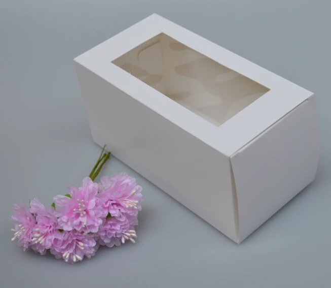 20 шт./лот белая бумажная картонная коробка для упаковки DIY белые упаковочные