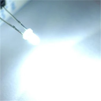 

100pcs X 3MM White LED Ultra Bright 6000K 15000MCD 3V Free Shipping