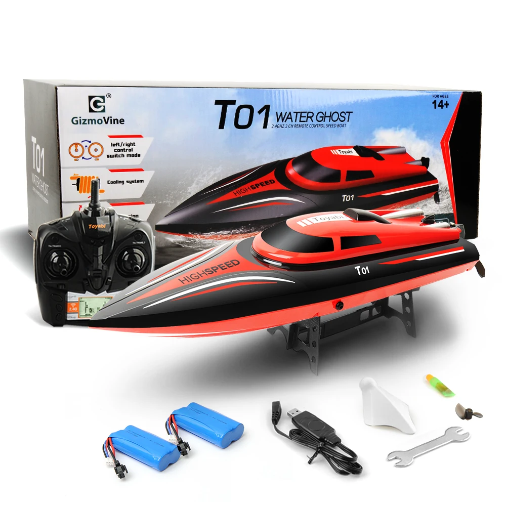 GizmoVine RC лодка игрушка H101 2 4 ГГц Высокая скорость 30 км/ч 180 градусов флип с
