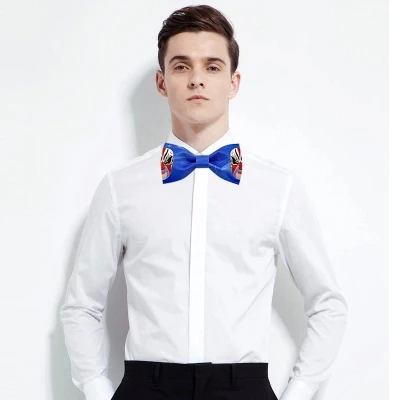 

Groom groomsmen men tie College Wind trend of high-end men and women tie for men and women bow pattern pot peptide