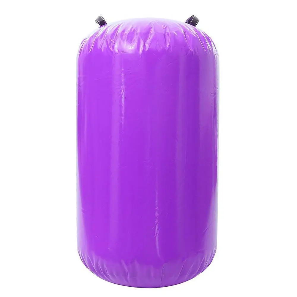 Надувной Рождественский 100x85 см надувной гимнастический коврик надувные рулоны учебный ролик балка цилиндра 120x60/80 см для продажи с насосом - Цвет: Фиолетовый