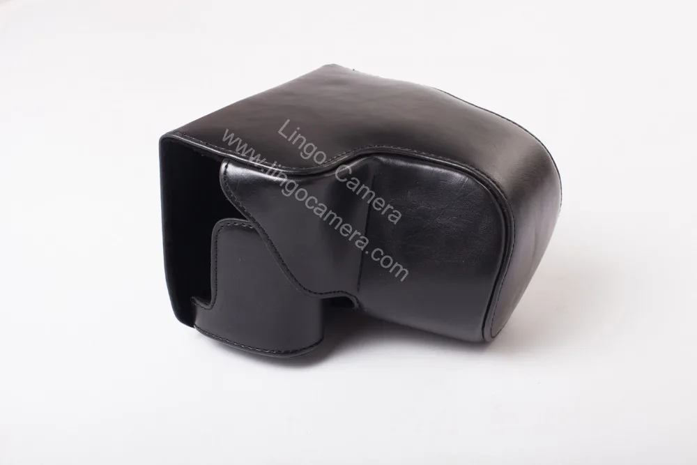 CC1111 PU Leather Camera Case Bag Cover for Canon PowerShot SX520 HS with Strapcamera cases