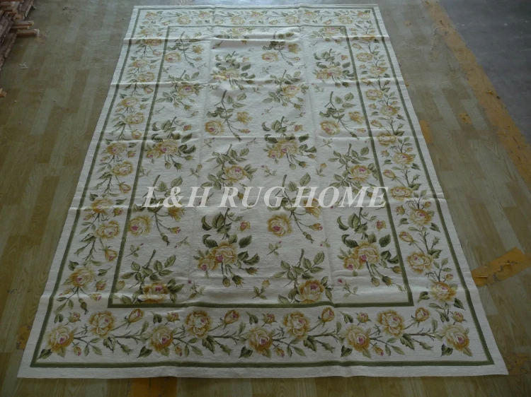 Free Shipping 6.1'x9' Handmade Rug New Zealand Woolen needlepoint rug &amp carpet bamboo design | Дом и сад