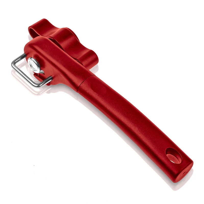 

Red Black Professional Multifunction Stainless Steel Safety Side Cut Manual Can Tin Opener