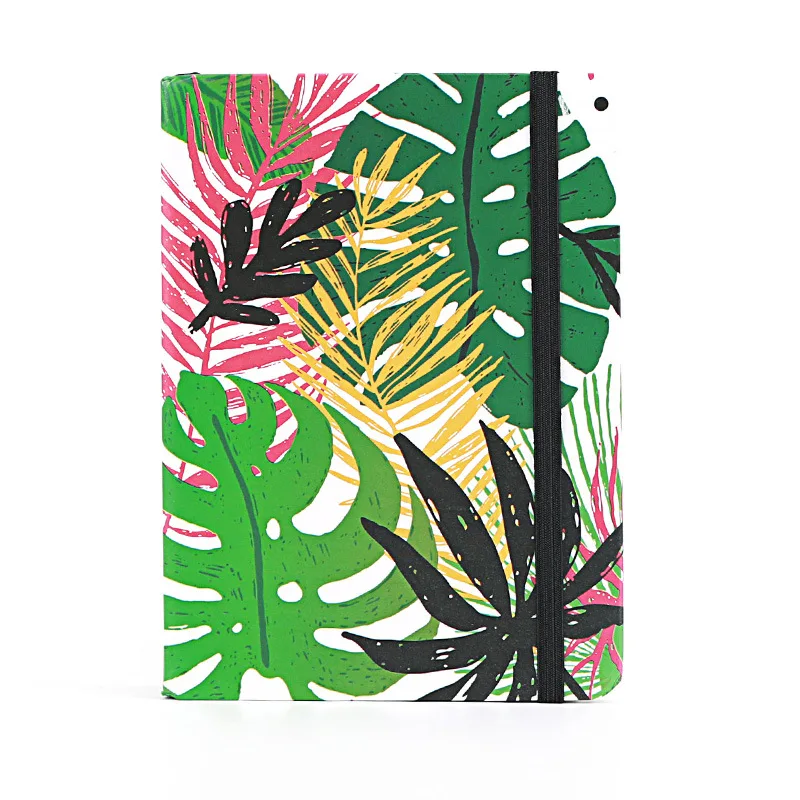 

A7 Portable Brown Leaf Planner Office School Schedule Stationery 96 Sheets Mini Notebook Organizer Cute Bullet Journals