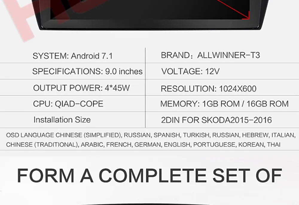 Clearance 2 din Android Quad Core Car DVD player for Skoda Volkswagen Octavia Audio GPS Radio Steering-Wheel car multimedia player 16