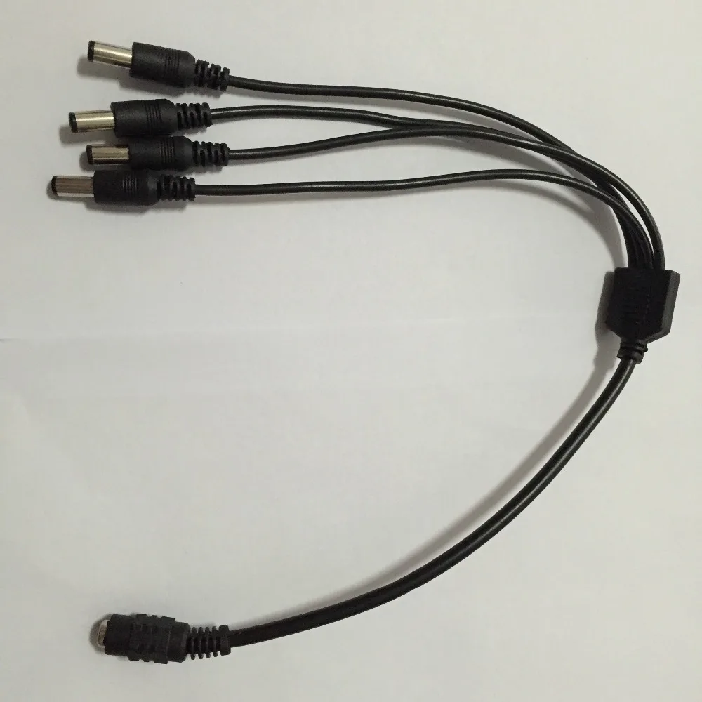  DC 12V 5A Power Supply Adapter + 4 Split Power Cable for CCTV Security Camera DVR Analog AHD TVI CV