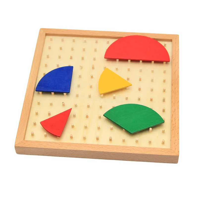 Baby Toys Circular Mathematics Fraction Division Teaching Aids Montessori Board Wooden Toys Child Educational Gift Math Toy