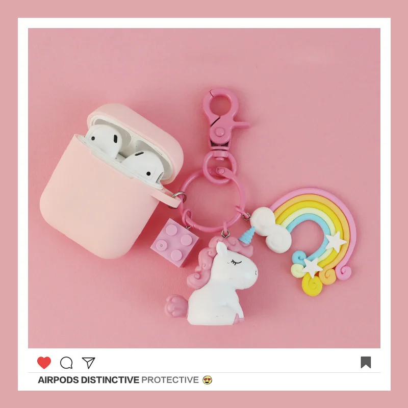 

Cute Unicorn Decor Silicone Case for Apple Airpods Bluetooth Wireless Earphone Accessories Headphone Protective Cover Box Gifts
