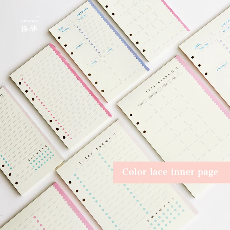 A5 A6 Inner Pages Monthly Daily Weekly Inner Page Loose Leaf For Binder Notebook Matching Filofax Refill Book Paper 40 Sheets A5 A6 Inner Pages Monthly Daily Weekly Inner Page Loose Leaf For Binder Notebook Matching Filofax Refill Book Paper 40 Sheets