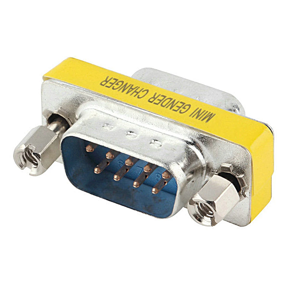 2020 новейший оригинальный DB9 9Pin/Male к Male/Mini Gender Changer адаптер RS232 серийный