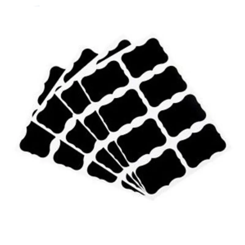 NAI-YUE-36pcs-Fancy-Black-Board-Kitchen-Jam-Jar-Label-Labels-Stickers-5cm-x-3-5cm