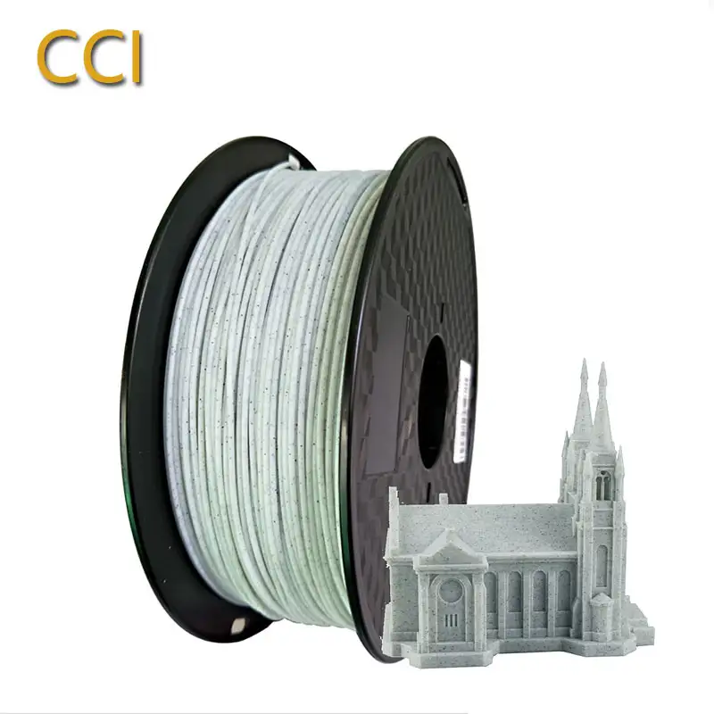PLA Filament Marble 1.75mm 1KG 3D Printer Stone Rock Filament Plastic Line 3D Printing Materials Stone Ceramic Statue Creativity image 2