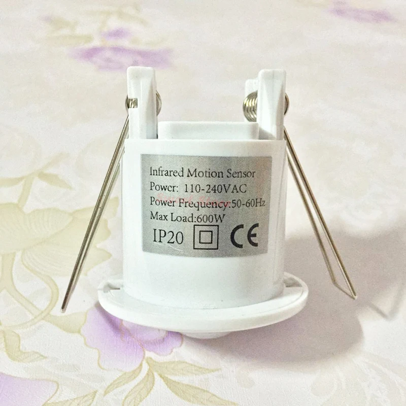 

New Arrived AC110-240V Mini Sensor Switch Recessed PIR Ceiling Occupancy Motion Sensor Detector Switch 50Hz 360 Degree 1PC