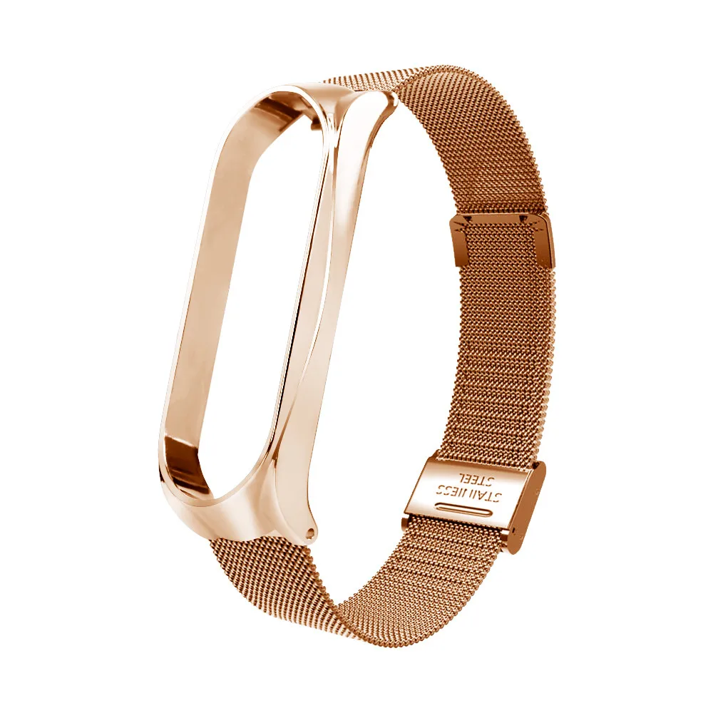 

1pc Durable 304 Stainless Steel Waterproof Luxury Wrist Strap Metal Fashion Wristband For Xiaomi Mi Band 3 Accessories 10Dec 11