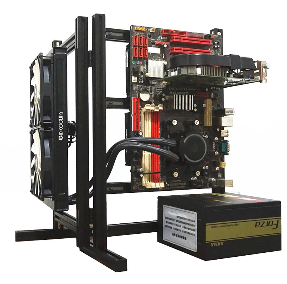 ITX MATX ATX PC Test Bench Expansion Foldable Computer Open PIO Frame Overclock Air Case Aluminum HTPC Support Graphics Card ITX MATX ATX PC Test Bench Expansion Foldable Computer Open PIO Frame Overclock Air Case Aluminum HTPC Support Graphics Card