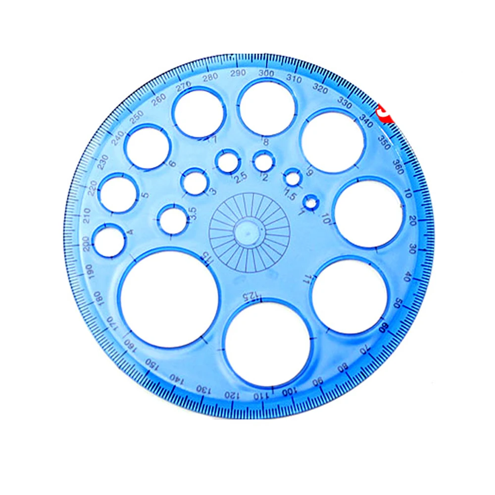 us 2 96 360 degree protractor all round ruler template circle school drafting supplies in protractor from office school supplies on aliexpress round template