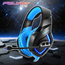 Headphones for a mobile phone PC PS4 PSP 3.5mm + USB Wired gaming Headphone with Microphone LED Lamp Noise Canceling Headset
