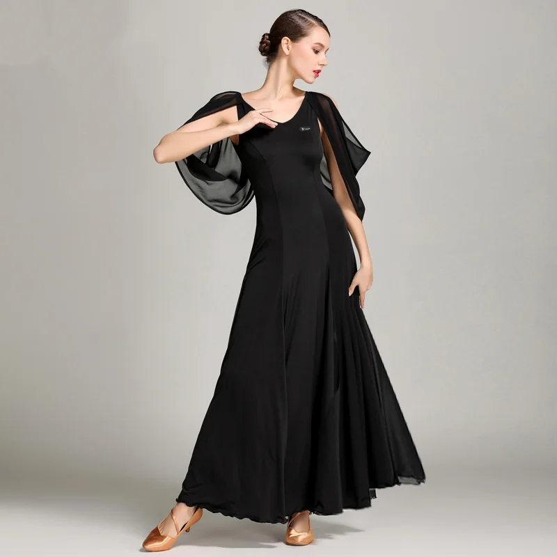 New Ballroom Dance Competition Dresses Long Sleeved Modern Dance Dress