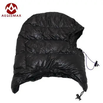 

Aegismax White Goose Down Hats Sleeping Caps UltraLight For Envelope Sleeping Bags Winter Hiking Camping